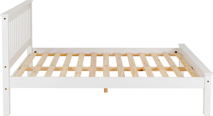 Monaco 4' Low End Bed - White