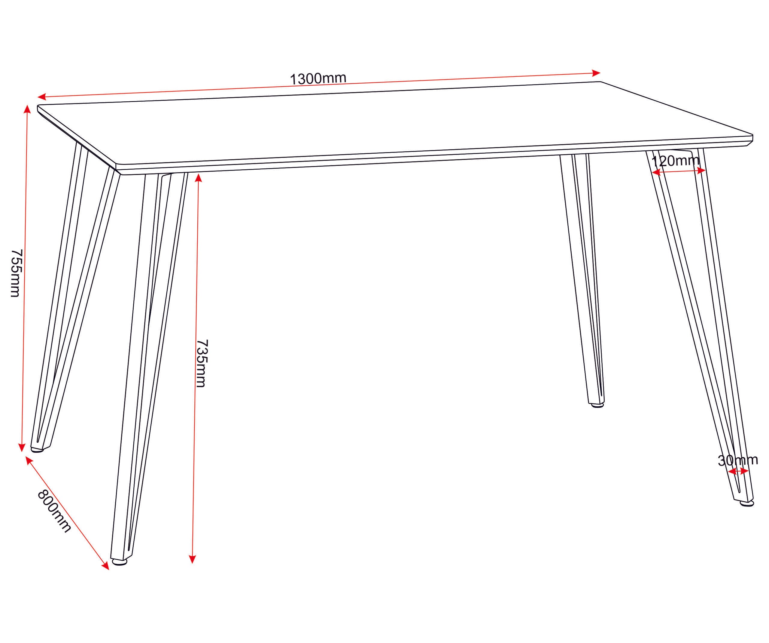 Marlow Dining Table - White Marble Effect
