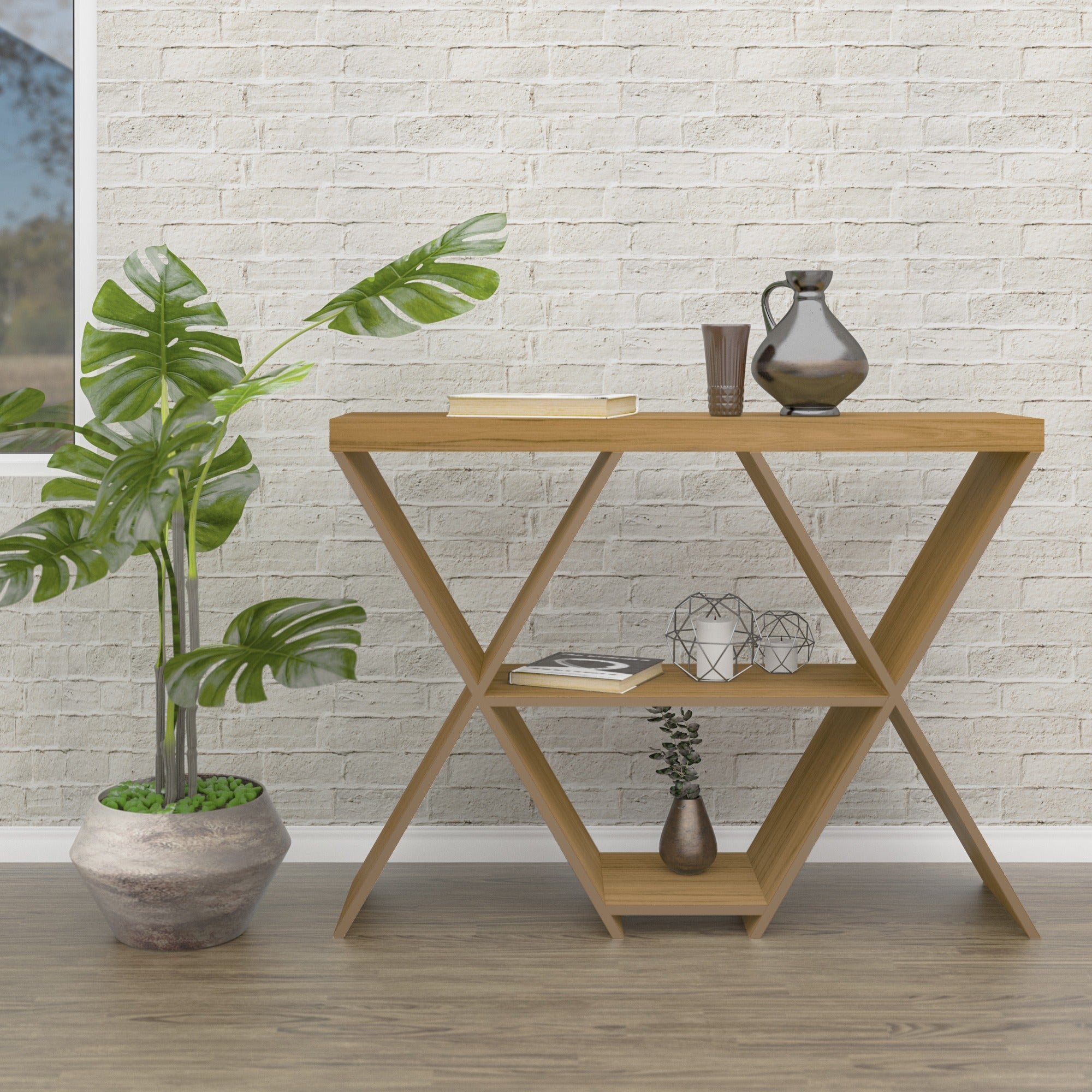 Naples Console Table - Oak Effect
