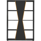 Naples Medium Bookcase - Black/Pine Effect