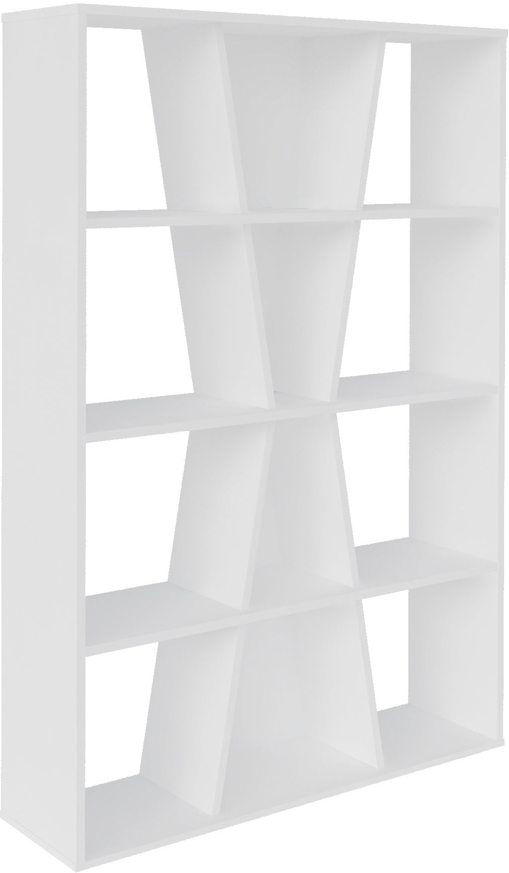 Naples Medium Bookcase - White