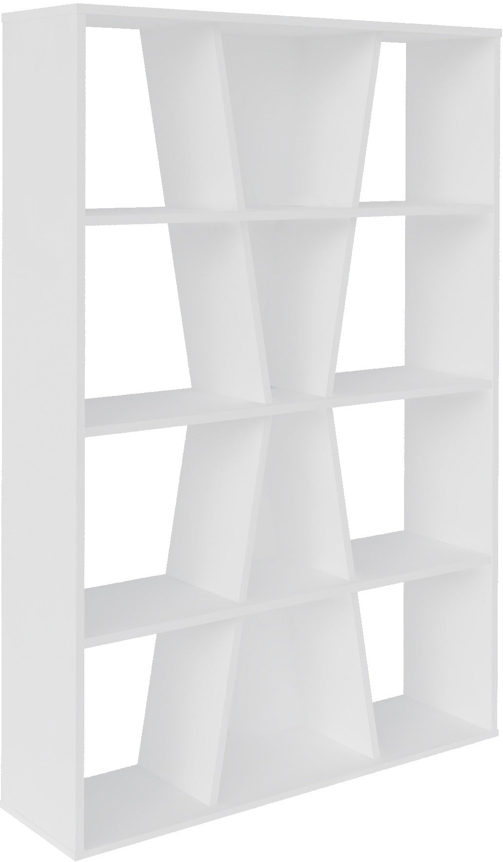 Naples Medium Bookcase - White