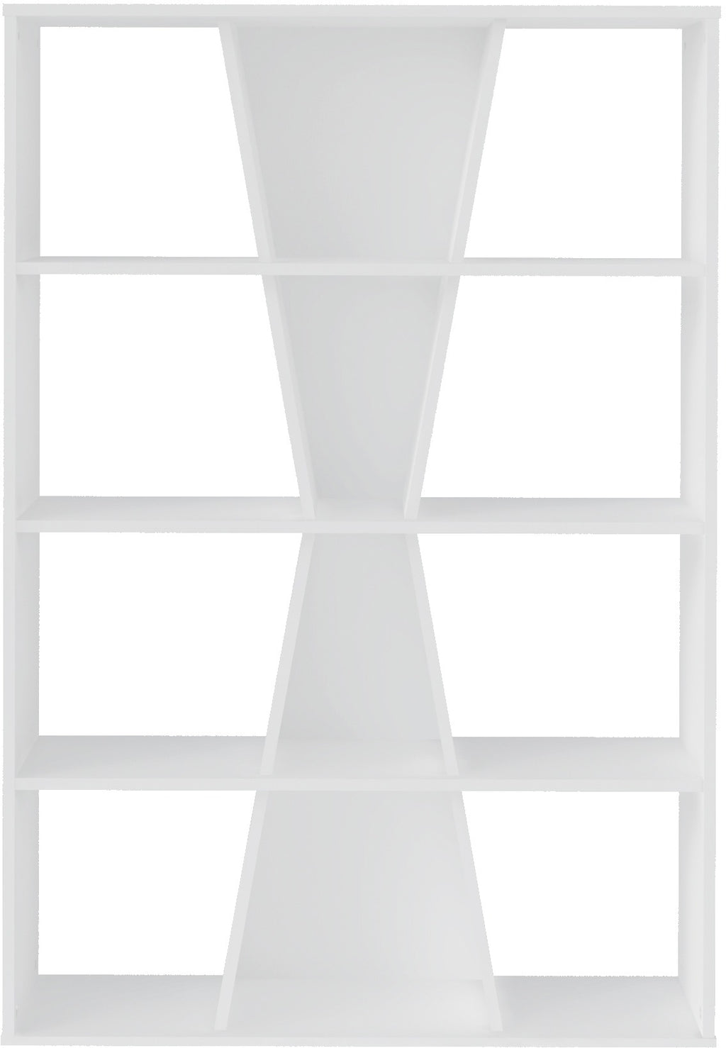 Naples Medium Bookcase - White