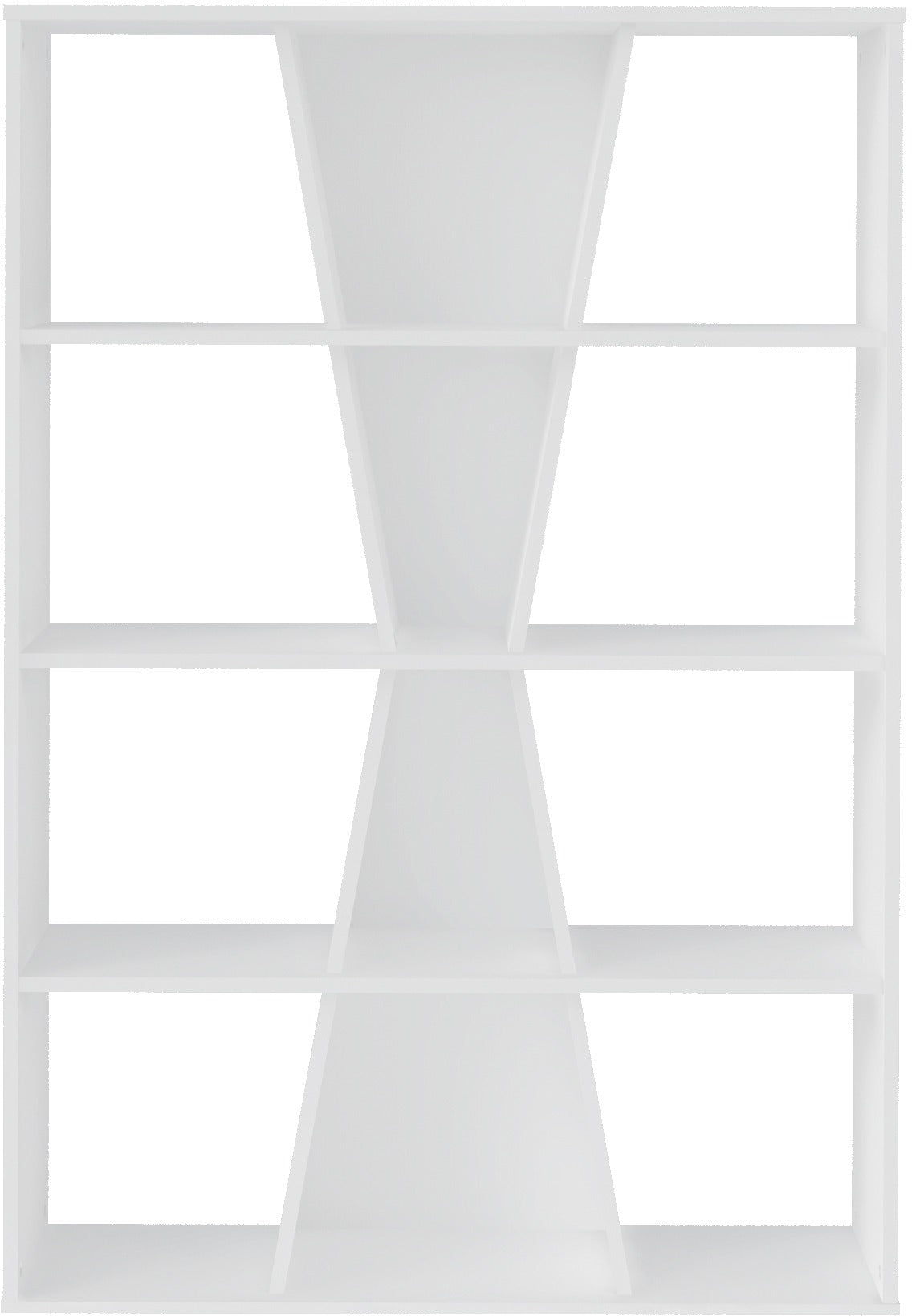 Naples Medium Bookcase - White
