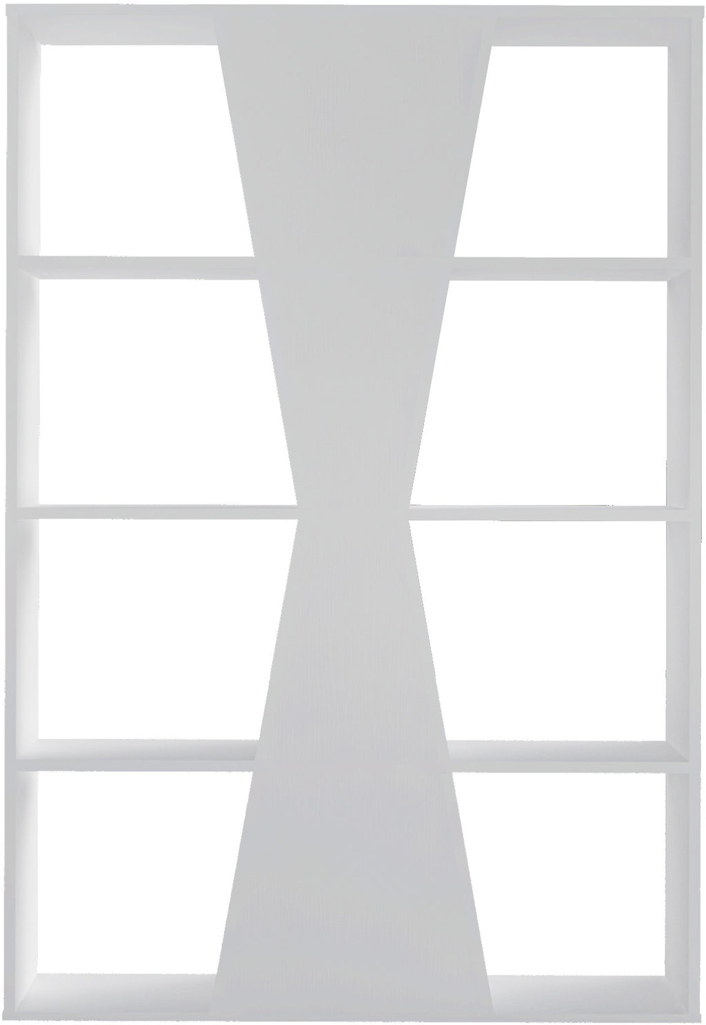 Naples Medium Bookcase - White