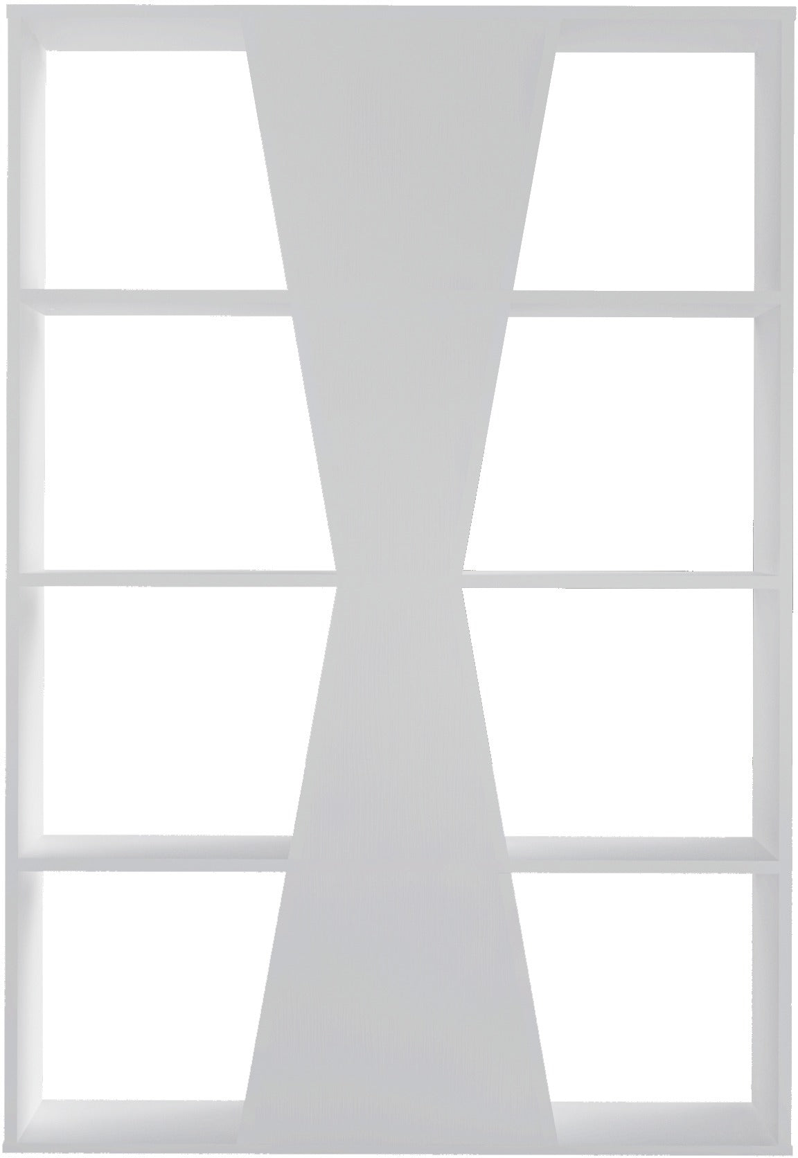 Naples Medium Bookcase - White