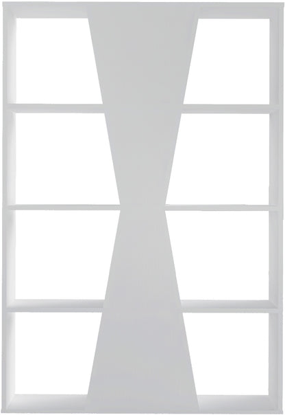 Naples Medium Bookcase - White