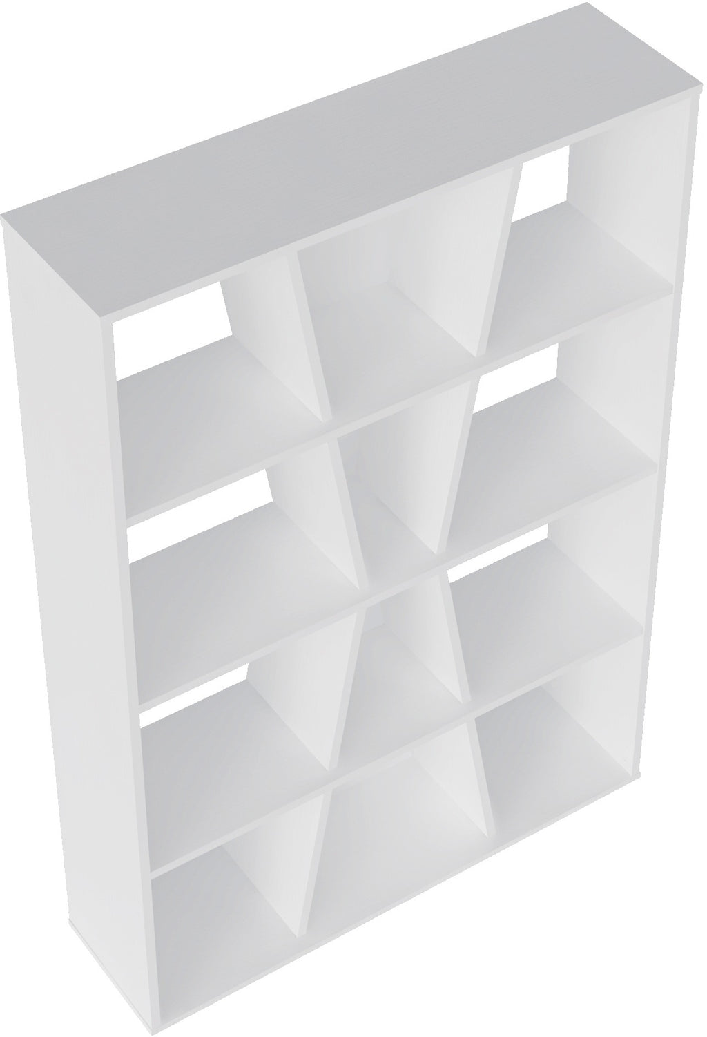 Naples Medium Bookcase - White