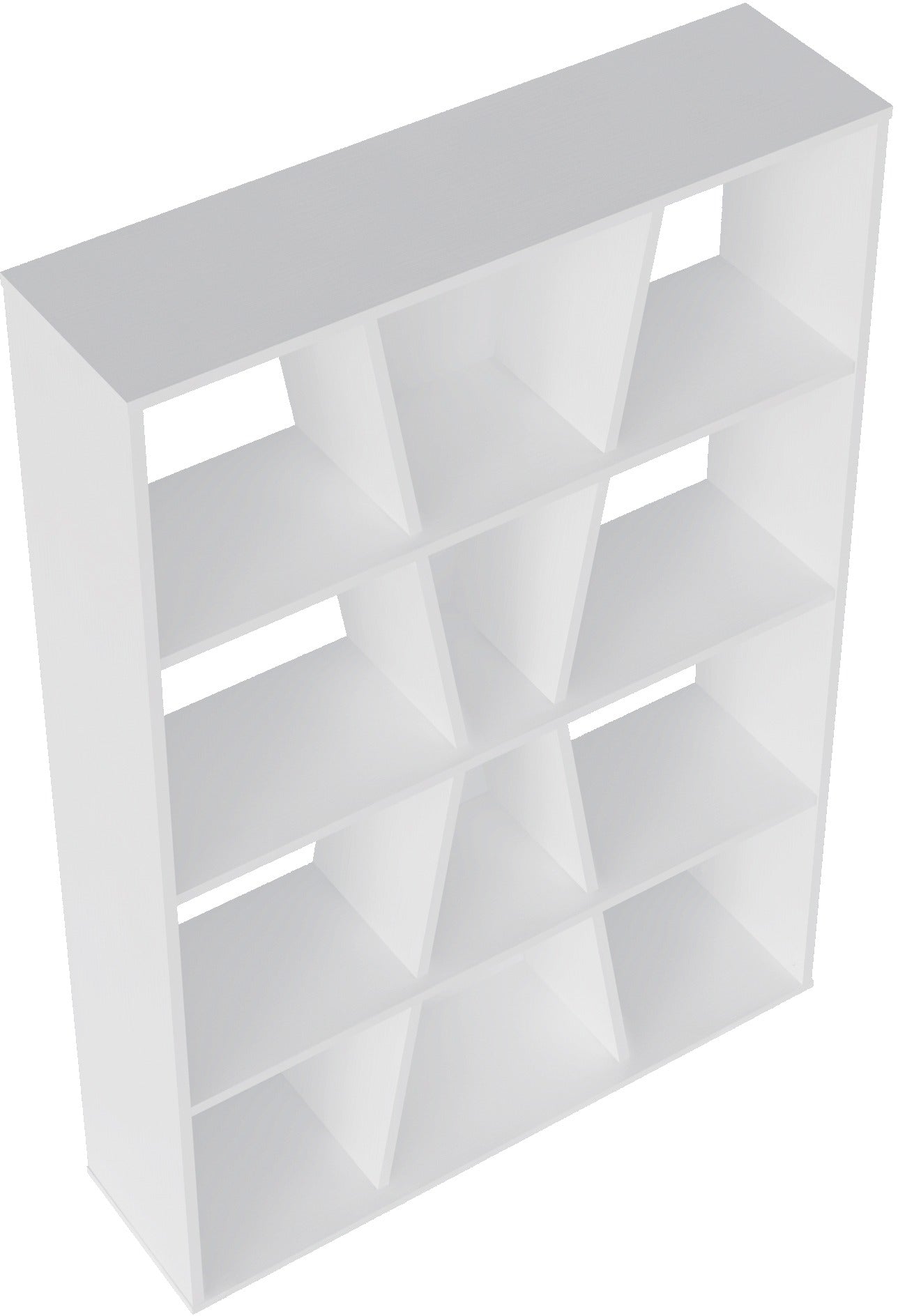 Naples Medium Bookcase - White