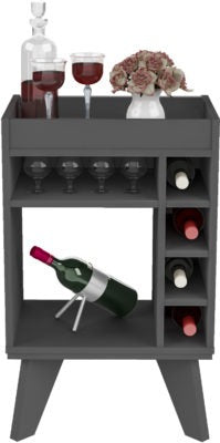 Naples Mini Bar/Side Table - Grey