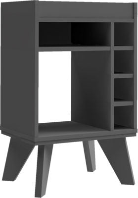 Naples Mini Bar/Side Table - Grey
