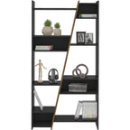 Naples Tall Bookcase - Black/Pine Effect