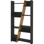 Naples Tall Bookcase - Black/Pine Effect