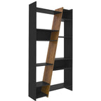 Naples Tall Bookcase - Black/Pine Effect