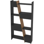 Naples Tall Bookcase - Black/Pine Effect