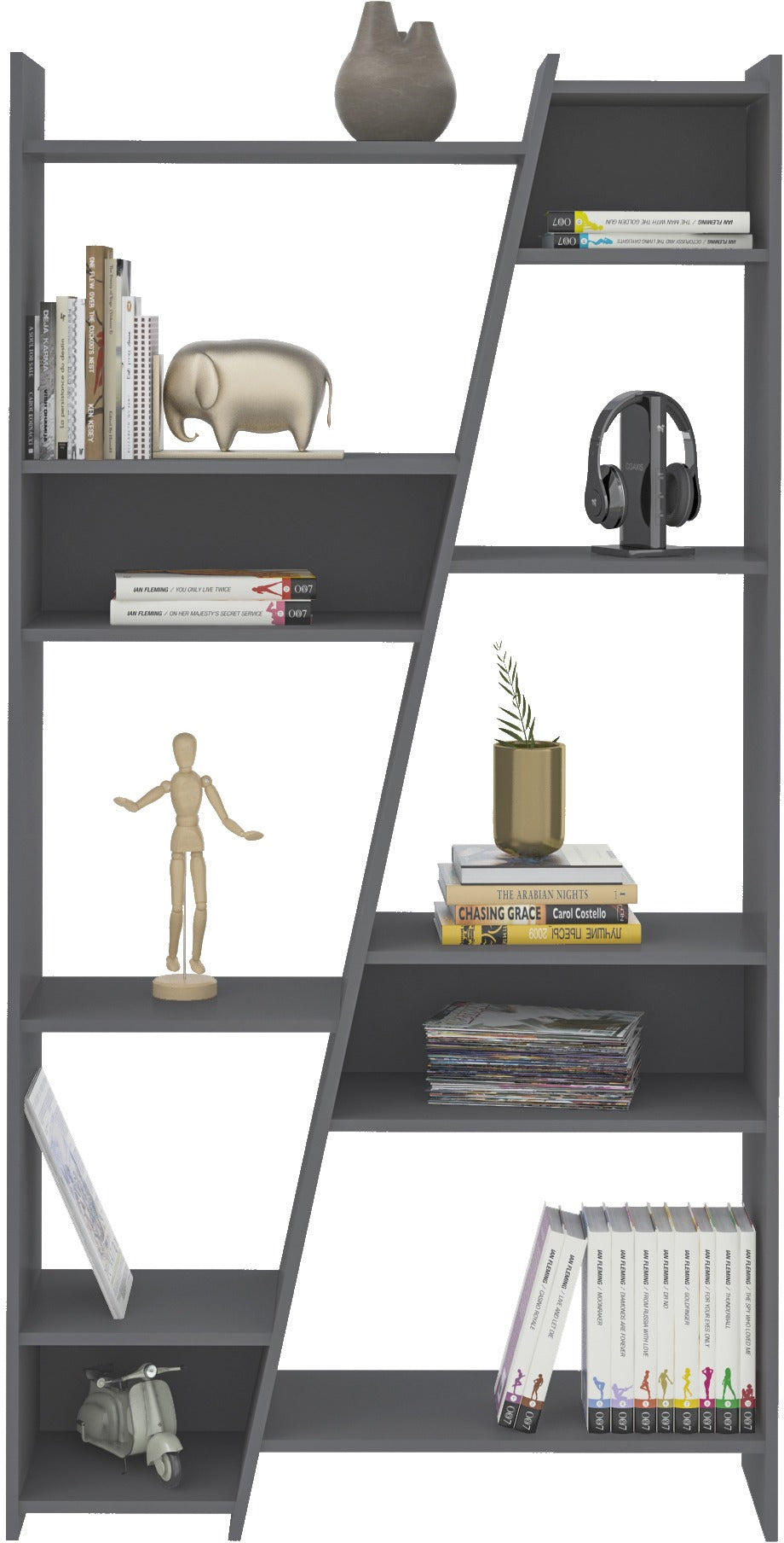 Naples Tall Bookcase - Grey