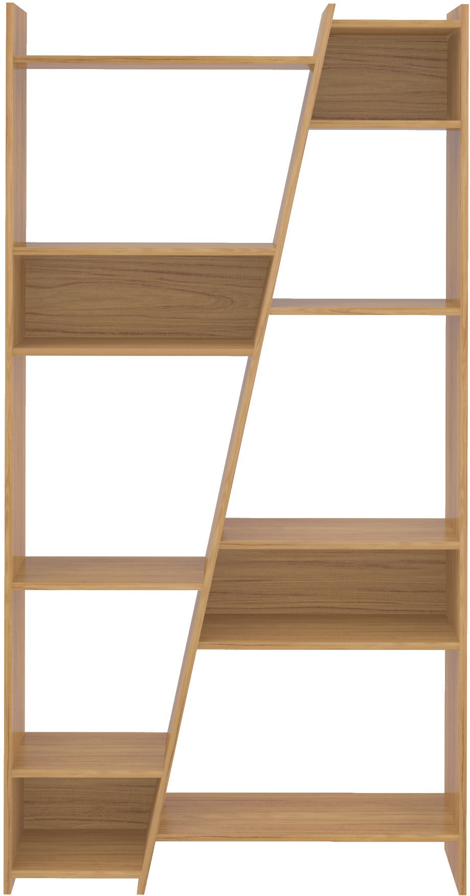 Naples Tall Bookcase - Oak Effect
