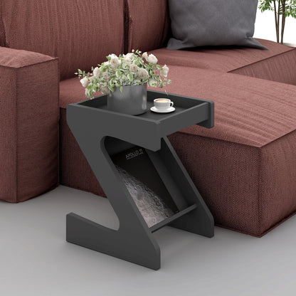 Naples Z Side Table - Grey