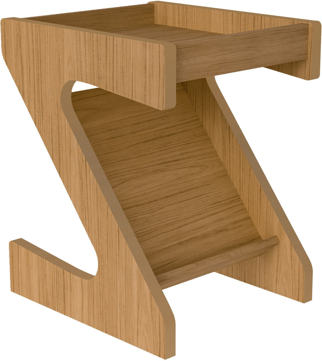Naples Z Side Table - Oak Effect
