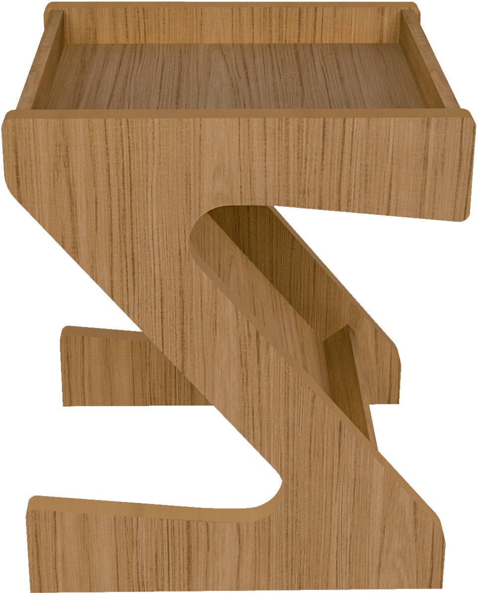 Naples Z Side Table - Oak Effect
