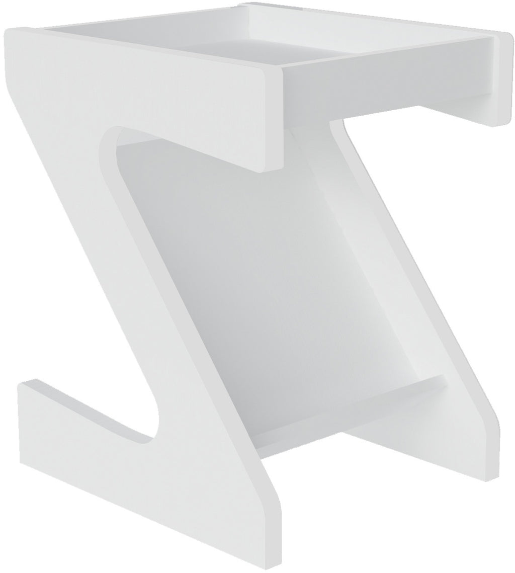 Naples Z Side Table - White