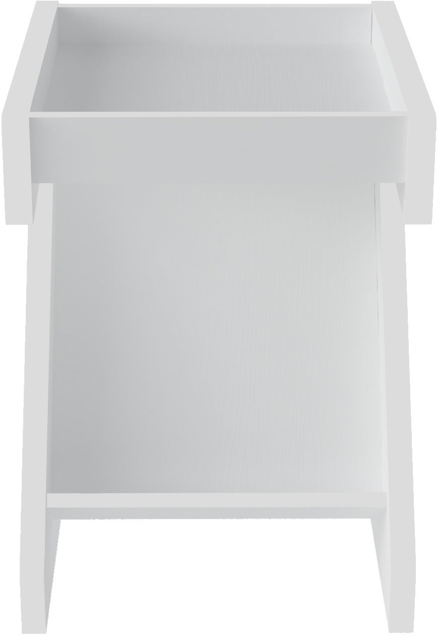 Naples Z Side Table - White