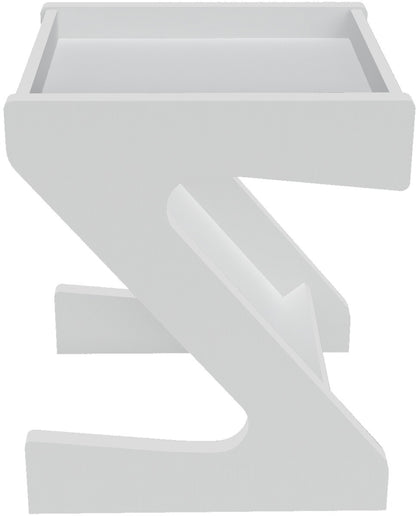 Naples Z Side Table - White