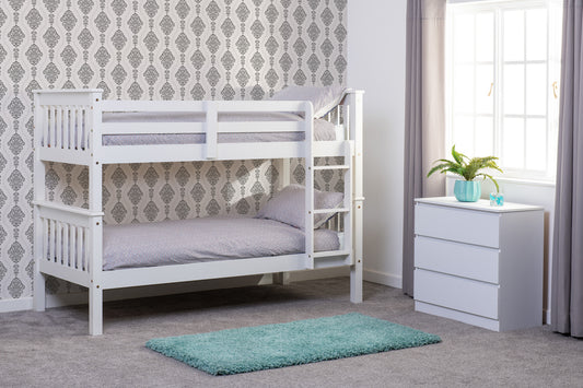 Neptune 3' Bunk Bed - White