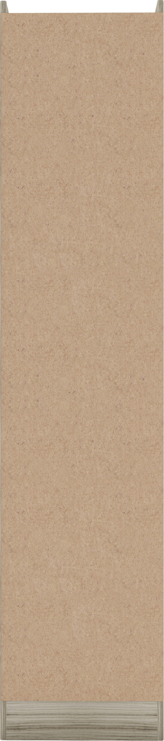 Nevada 1 Door 1 Drawer Wardrobe - Grey Gloss/Light Oak Effect Veneer