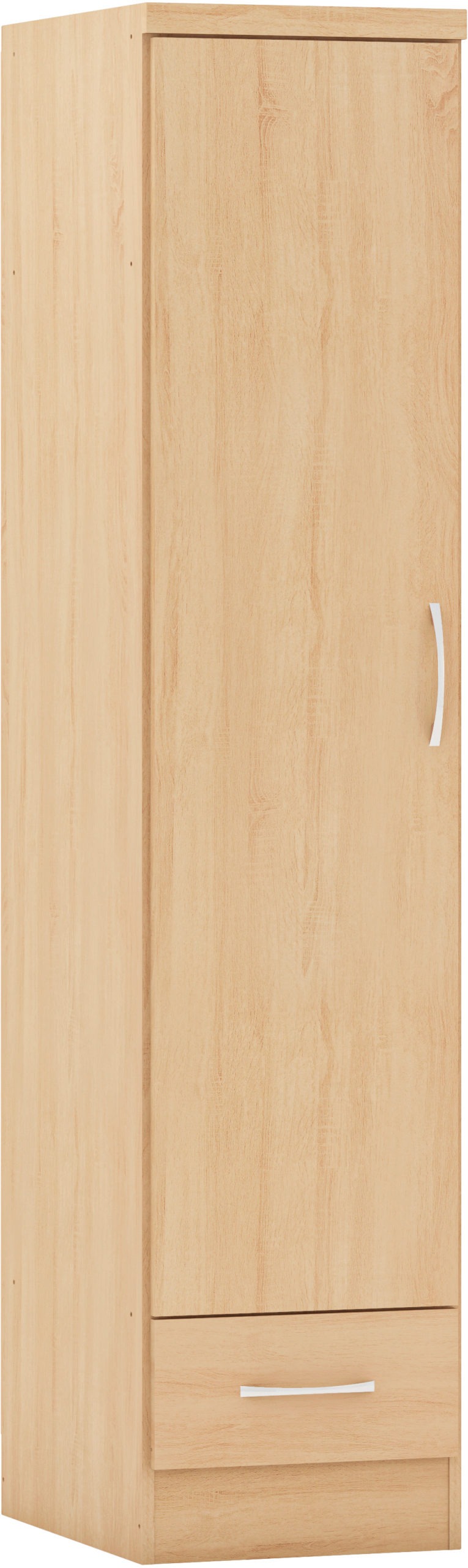 Nevada 1 Door 1 Drawer Wardrobe - Sonoma Oak Effect