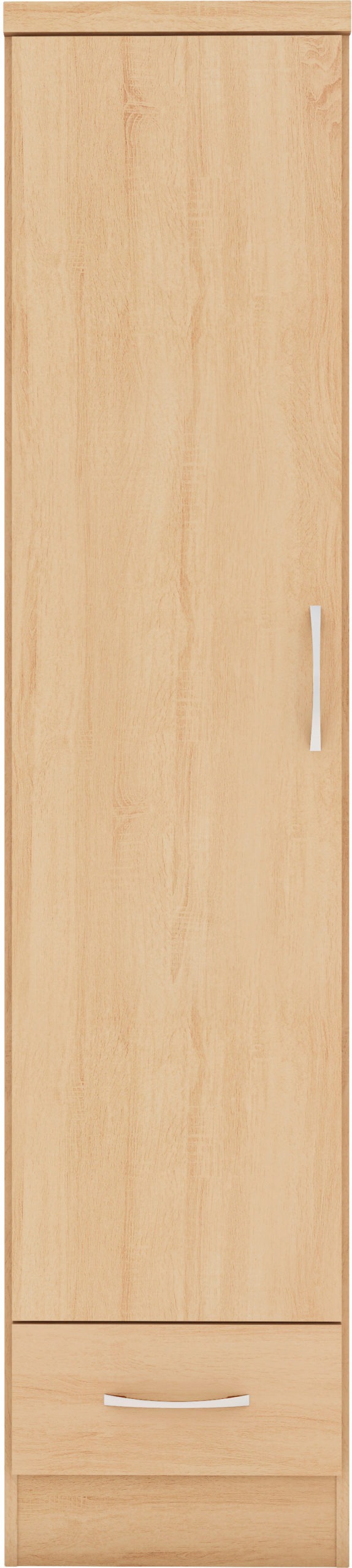 Nevada 1 Door 1 Drawer Wardrobe - Sonoma Oak Effect