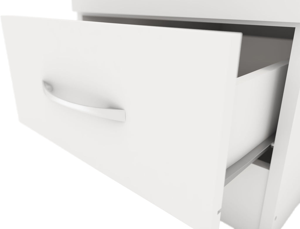 Nevada 1 Door 1 Drawer Wardrobe - White Gloss