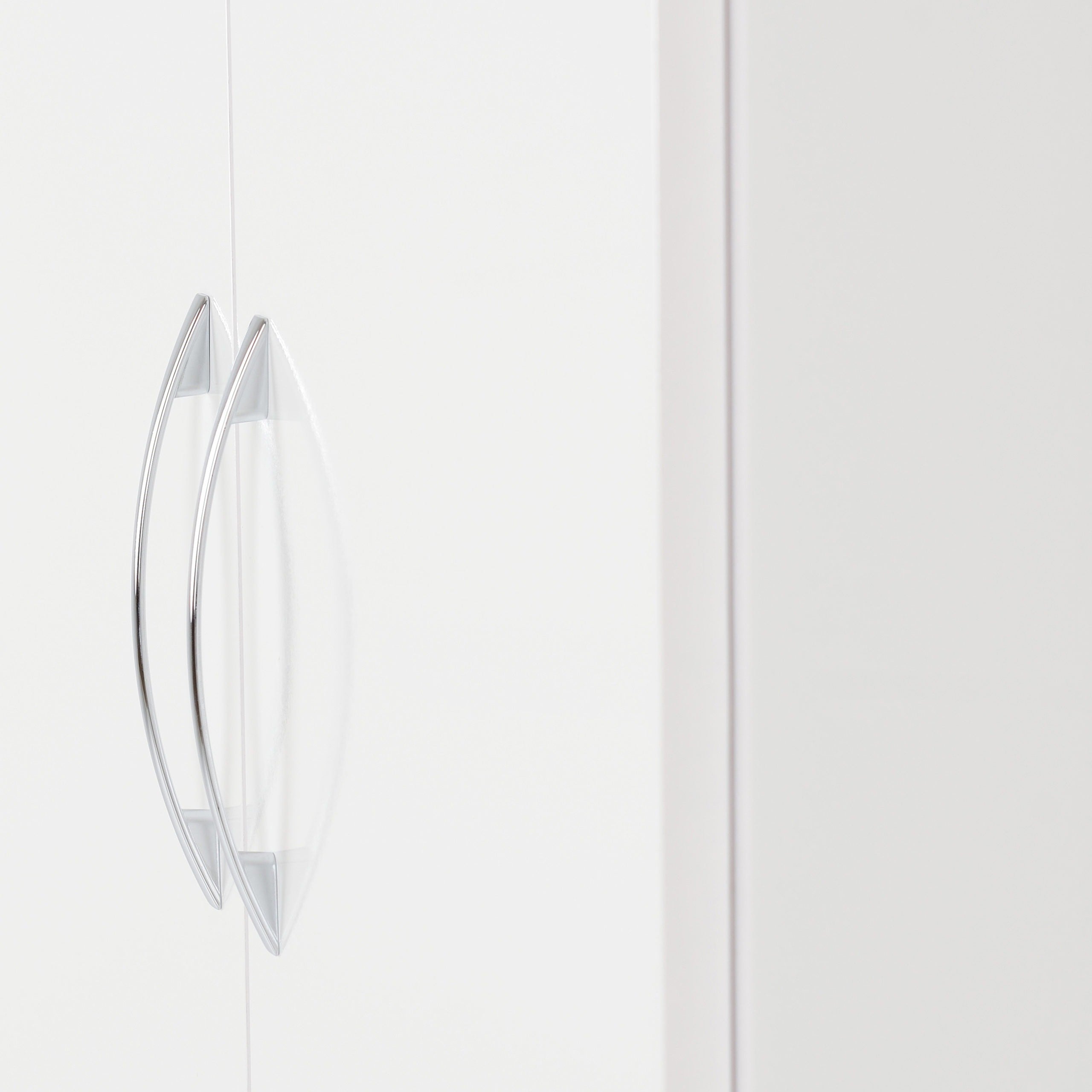 Nevada 2 Door All Hanging Wardrobe - White Gloss