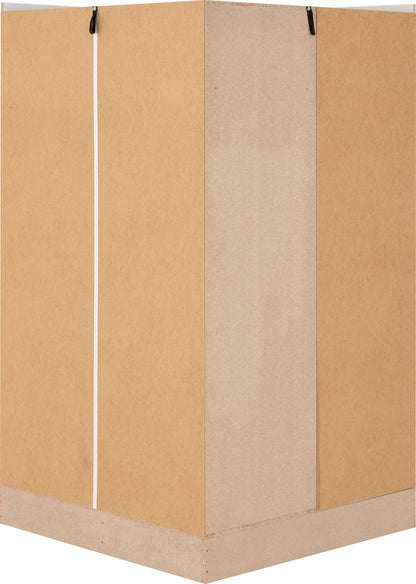 Nevada 2 Door Corner Wardrobe - White Gloss