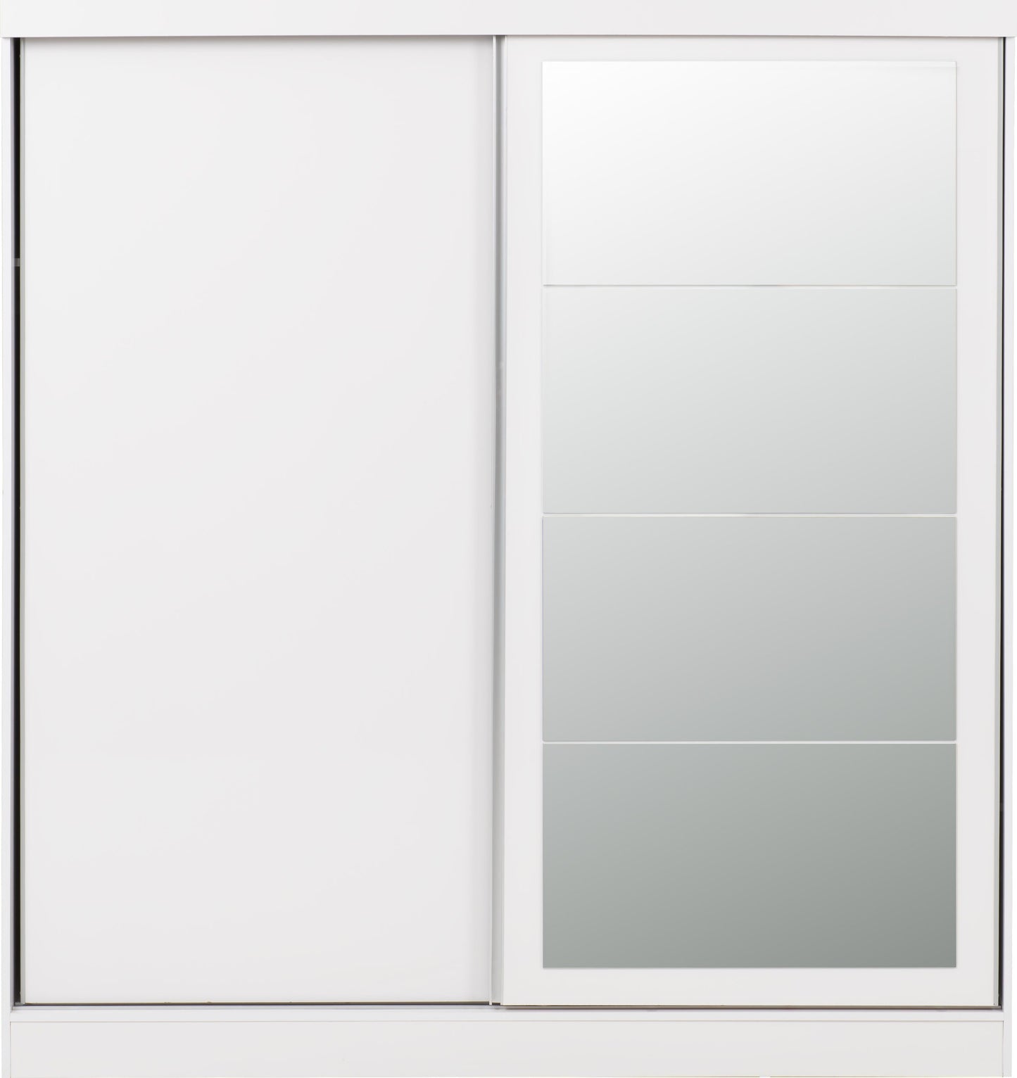 Nevada 2 Door Slider Wardrobe - White Gloss