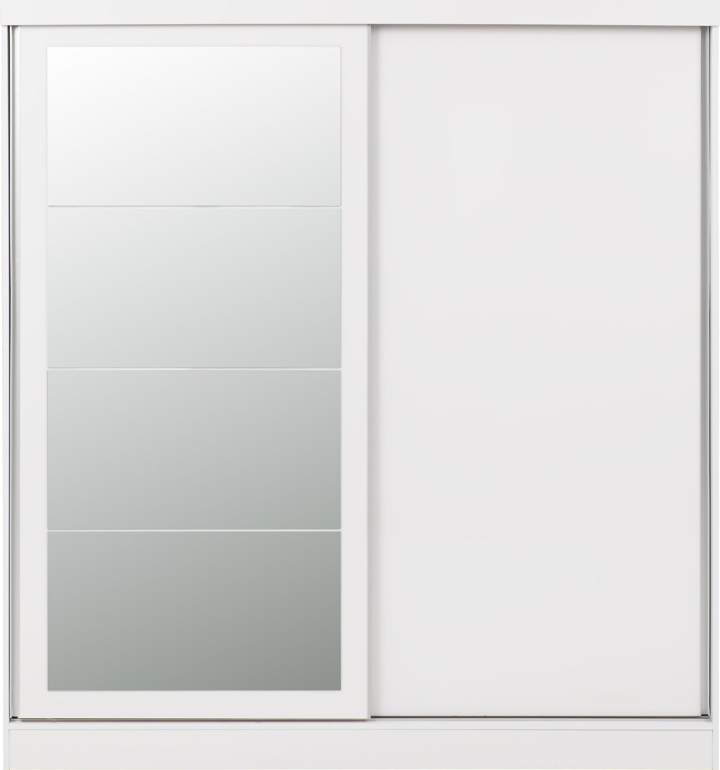 Nevada 2 Door Slider Wardrobe - White Gloss