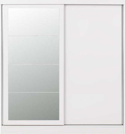 Nevada 2 Door Slider Wardrobe - White Gloss