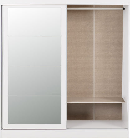 Nevada 2 Door Slider Wardrobe - White Gloss