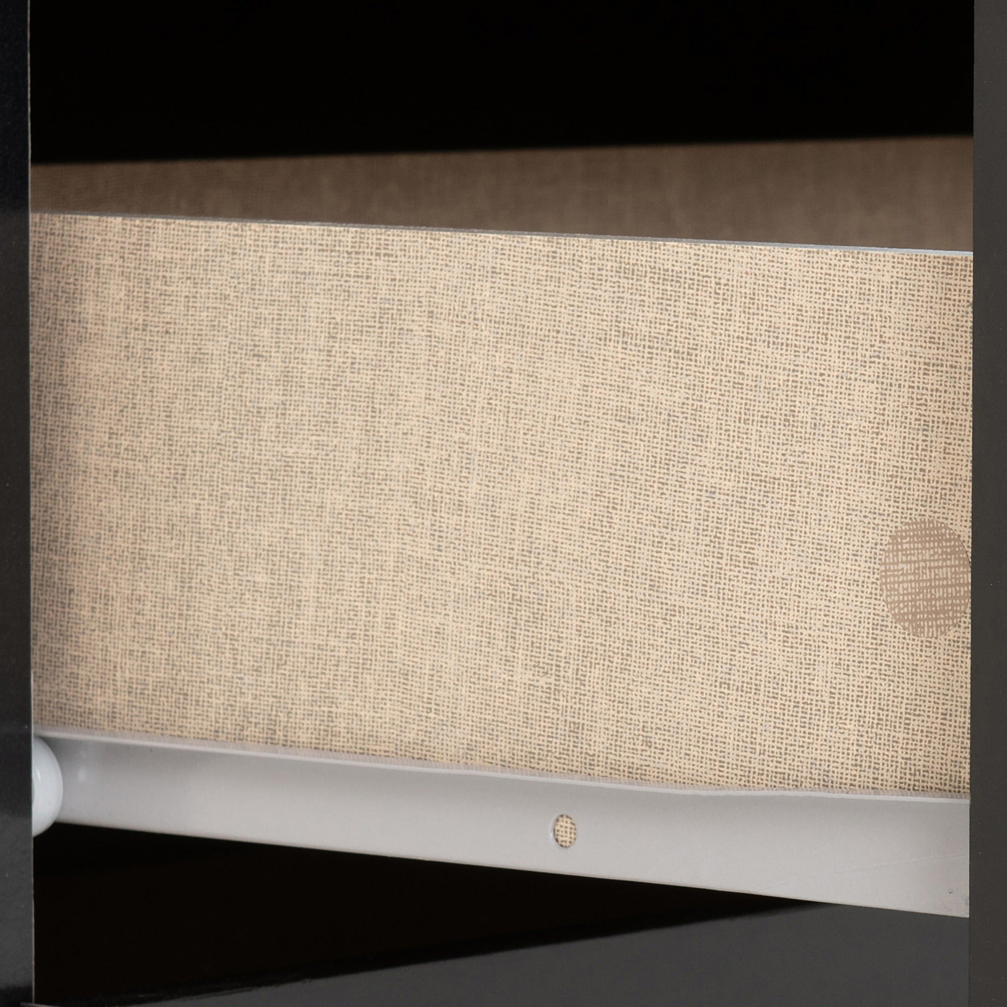 Nevada 2 Drawer Bedside - Black Gloss