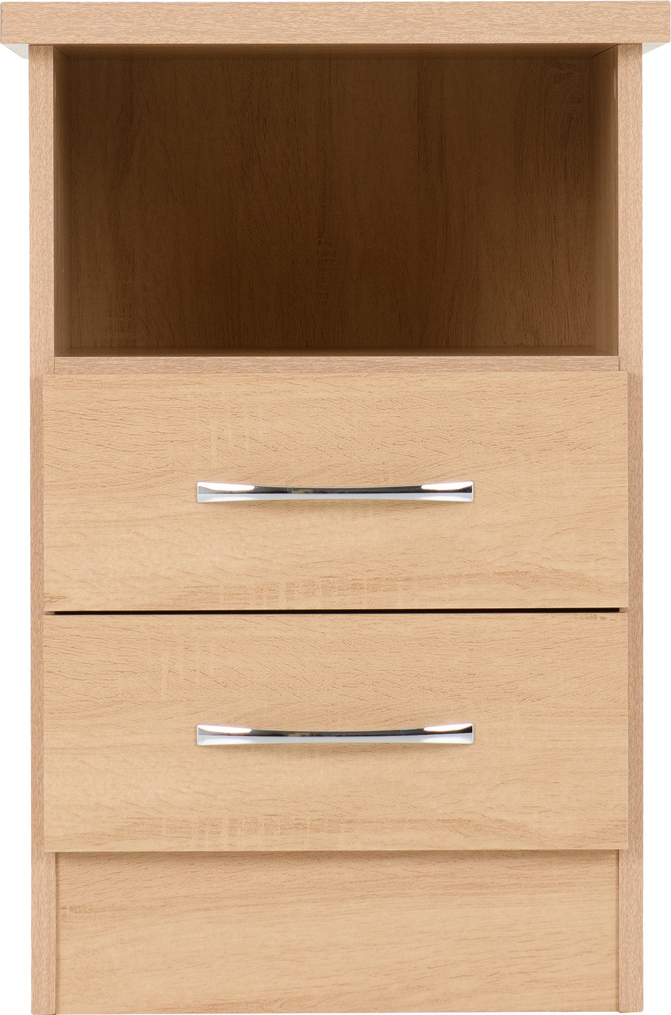 Nevada 2 Drawer Bedside - Sonoma Oak Effect
