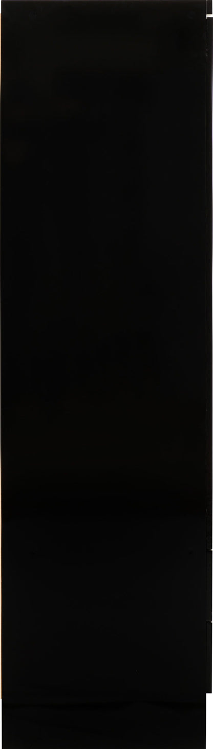 Nevada 3 Door 2 Drawer Wardrobe - Black Gloss
