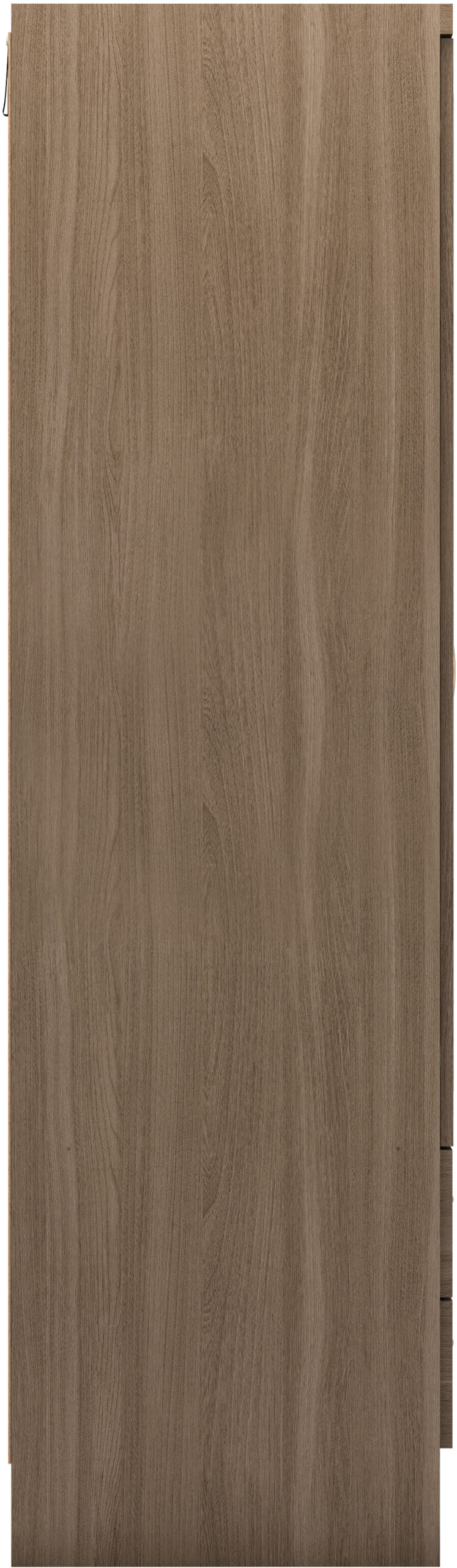 Nevada 3 Door 2 Drawer Wardrobe - Rustic Oak Effect