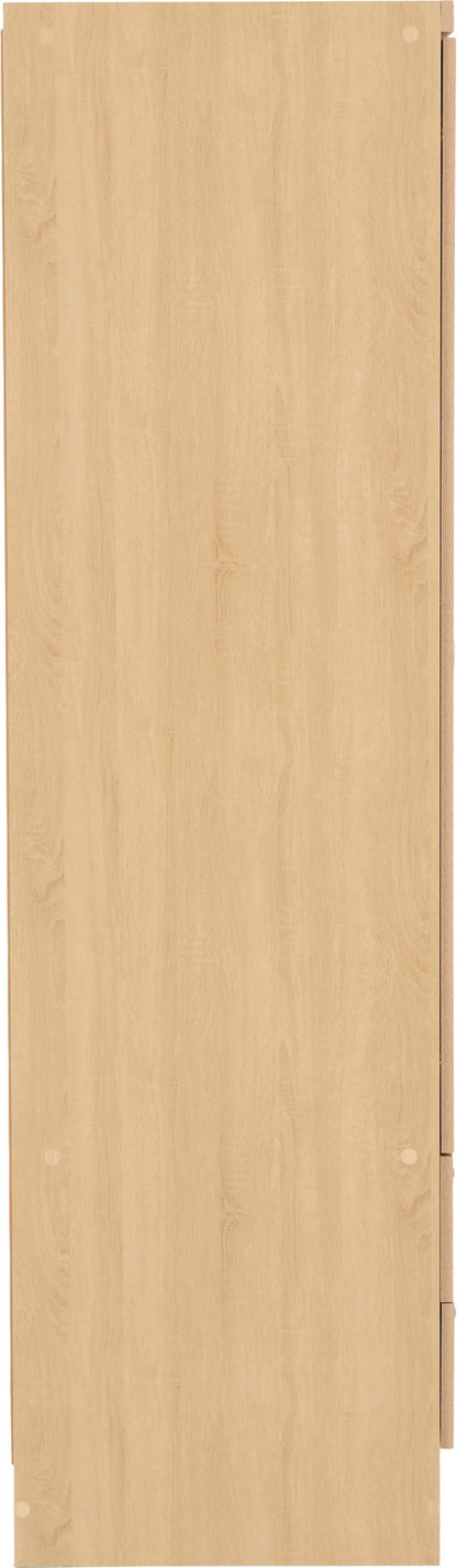 Nevada 3 Door 2 Drawer Wardrobe - Sonoma Oak Effect