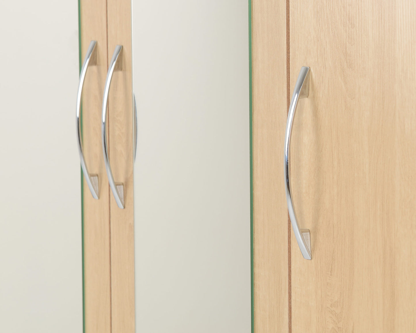 Nevada 3 Door 2 Drawer Wardrobe - Sonoma Oak Effect