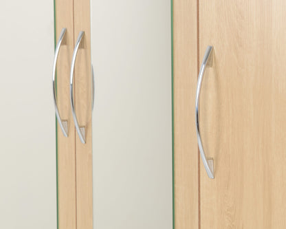 Nevada 3 Door 2 Drawer Wardrobe - Sonoma Oak Effect