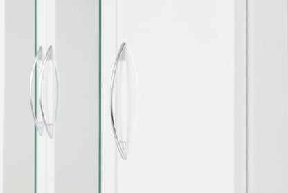 Nevada 3 Door 2 Drawer Wardrobe - White Gloss