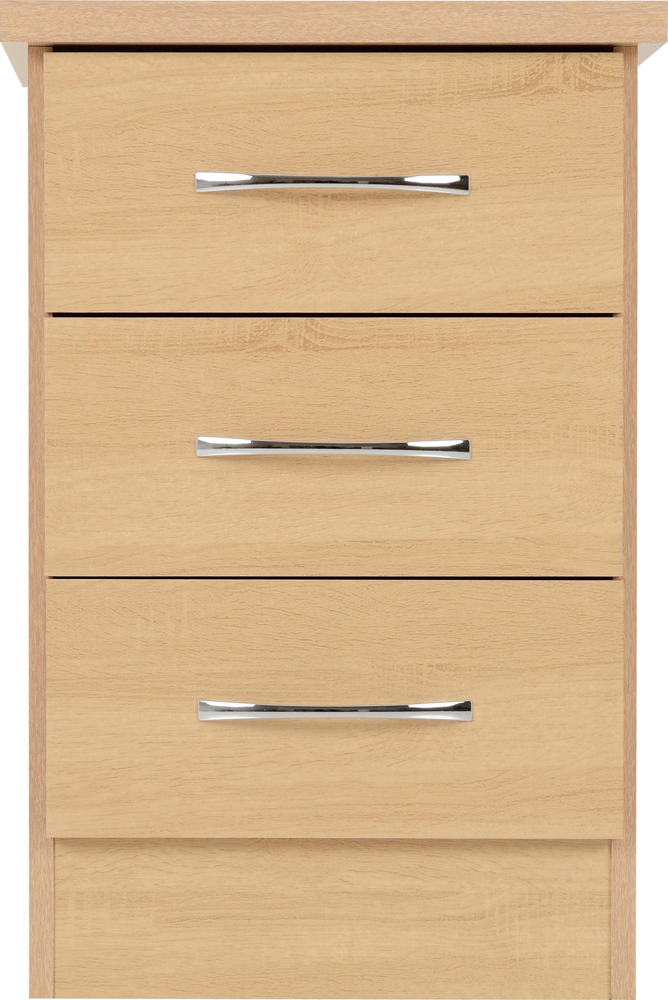 Nevada 3 Drawer Bedside - Sonoma Oak Effect
