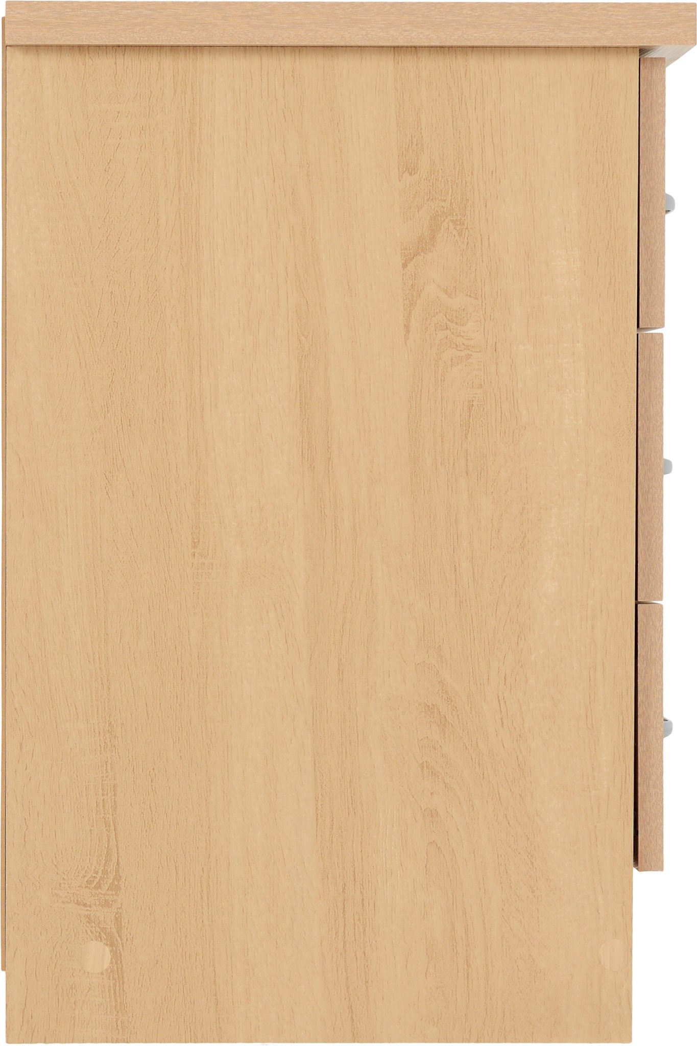 Nevada 3 Drawer Bedside - Sonoma Oak Effect