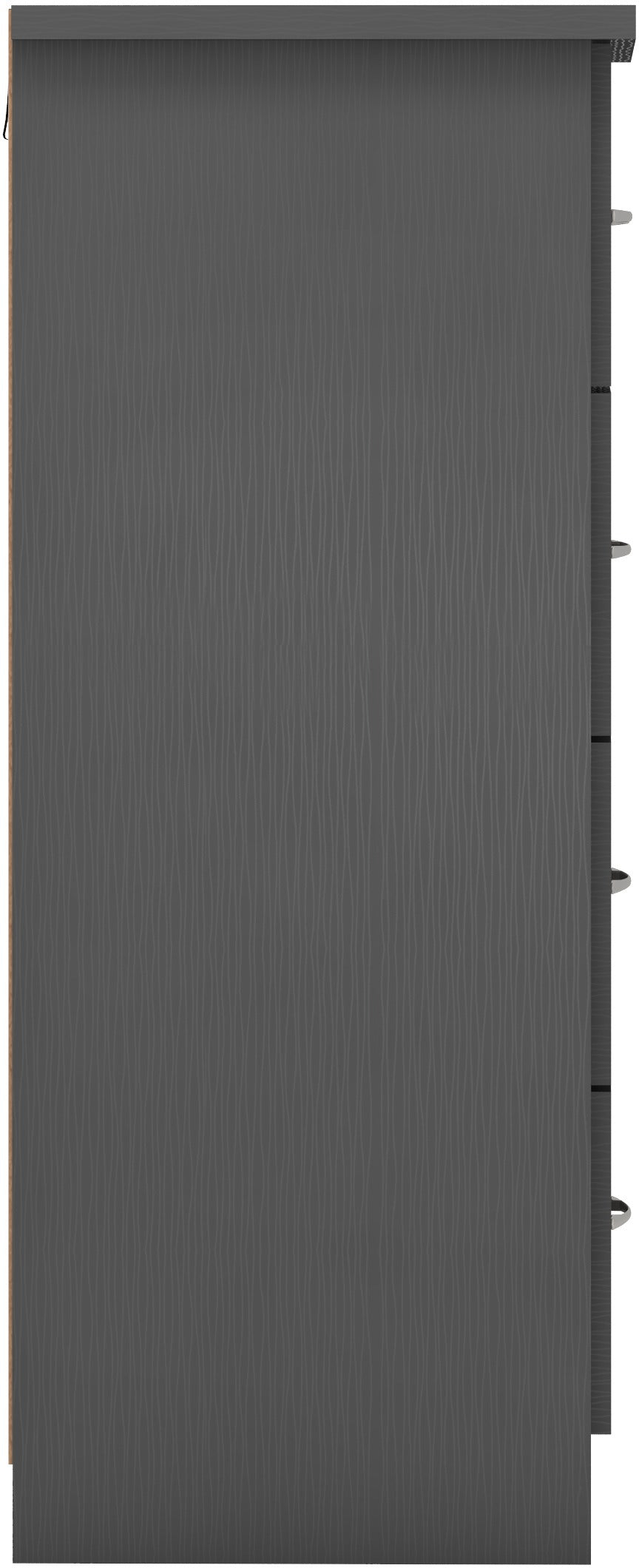 Nevada 3+2 Drawer Chest - 3D Effect Grey