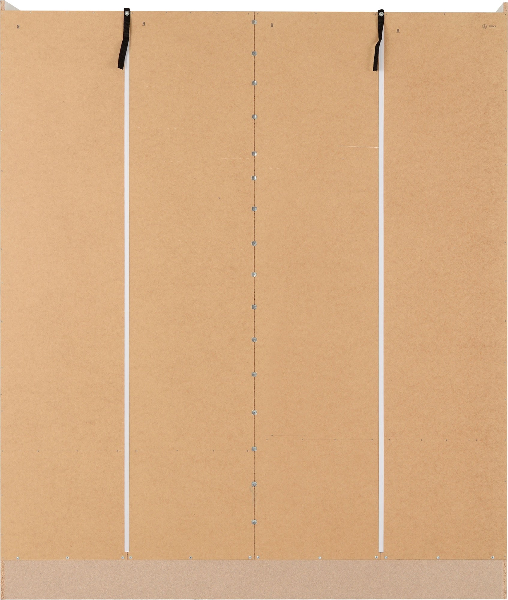 Nevada 4 Door 2 Drawer Wardrobe - White Gloss